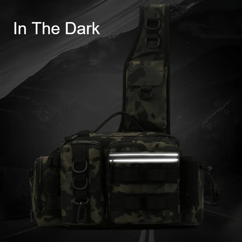 Ba lô Đựng Đồ Câu Cá Đa Năng Kèm Hộp & Giá Đỡ Cần