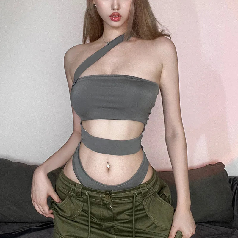 Sexy Backless Y2K Festival Style Women's Bodysuit