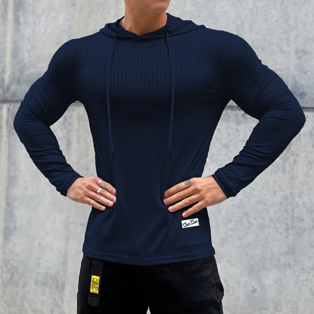 Men's Breathable Long Sleeve Gym Fitness Sports Shirt