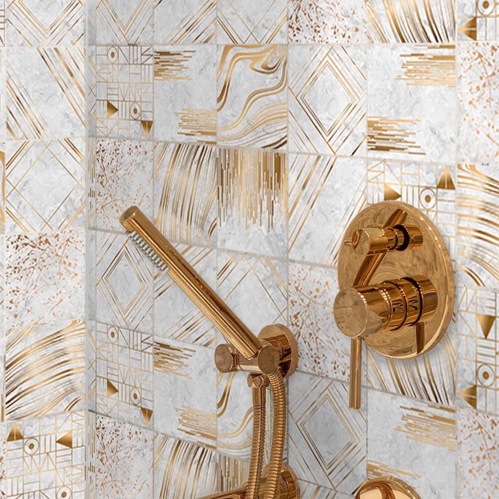 Waterproof Wallpaper 20 Pieces 3D Green Brick