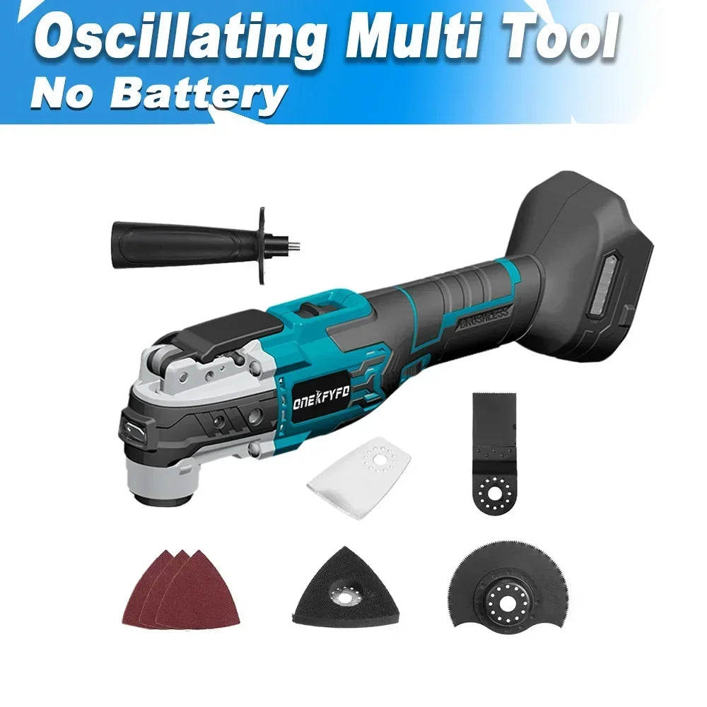 Brushless Electric Oscillating Multifunction Tool Wireless Woodworking Cutting Variable Speed ​​Trimmer Saw For Makita 18v Battery
