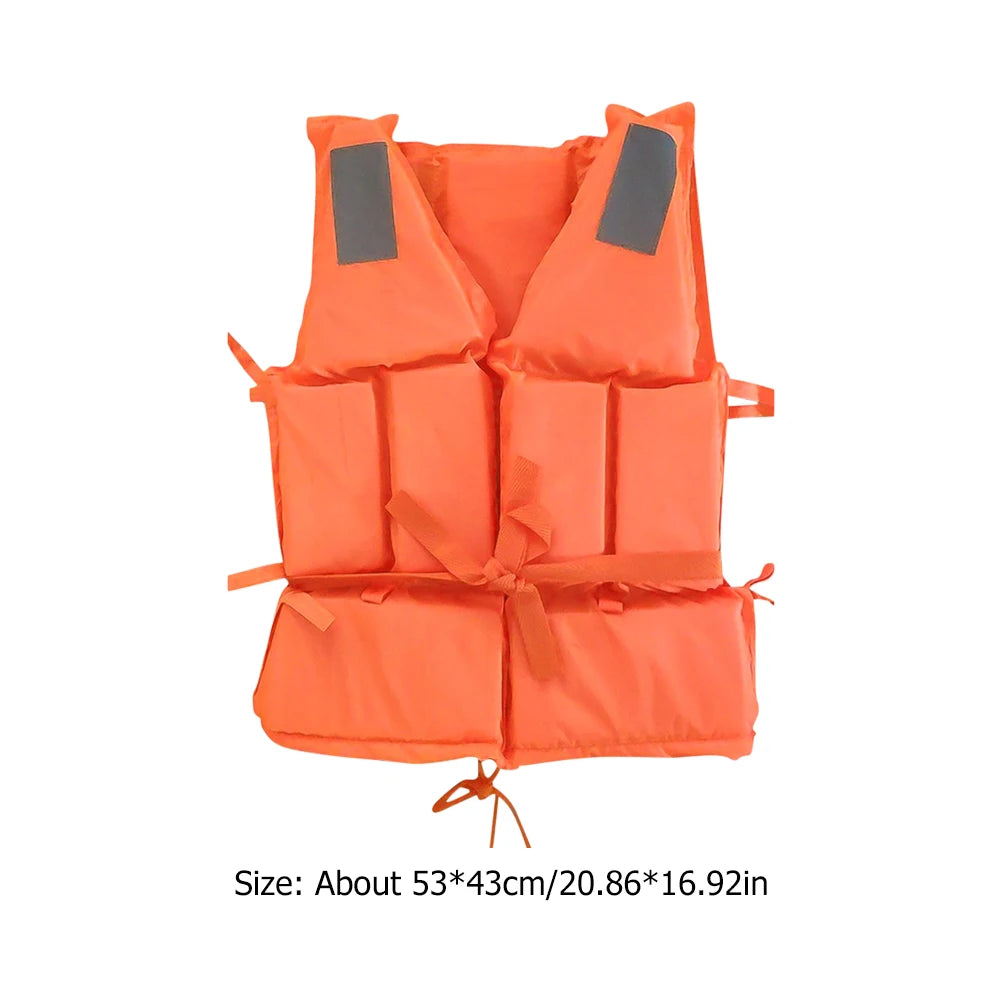 Fishing Life Jacket Survival Suit Water Buoyancy Jacket for Adult with Whistle Water Sports for Skiing Driving