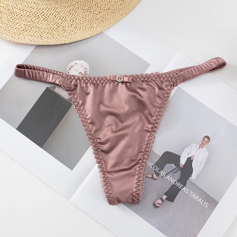 Quần Lót Thể Thao Nữ - Dây Mảnh Satin Quyến Rũ - Daisan Mart