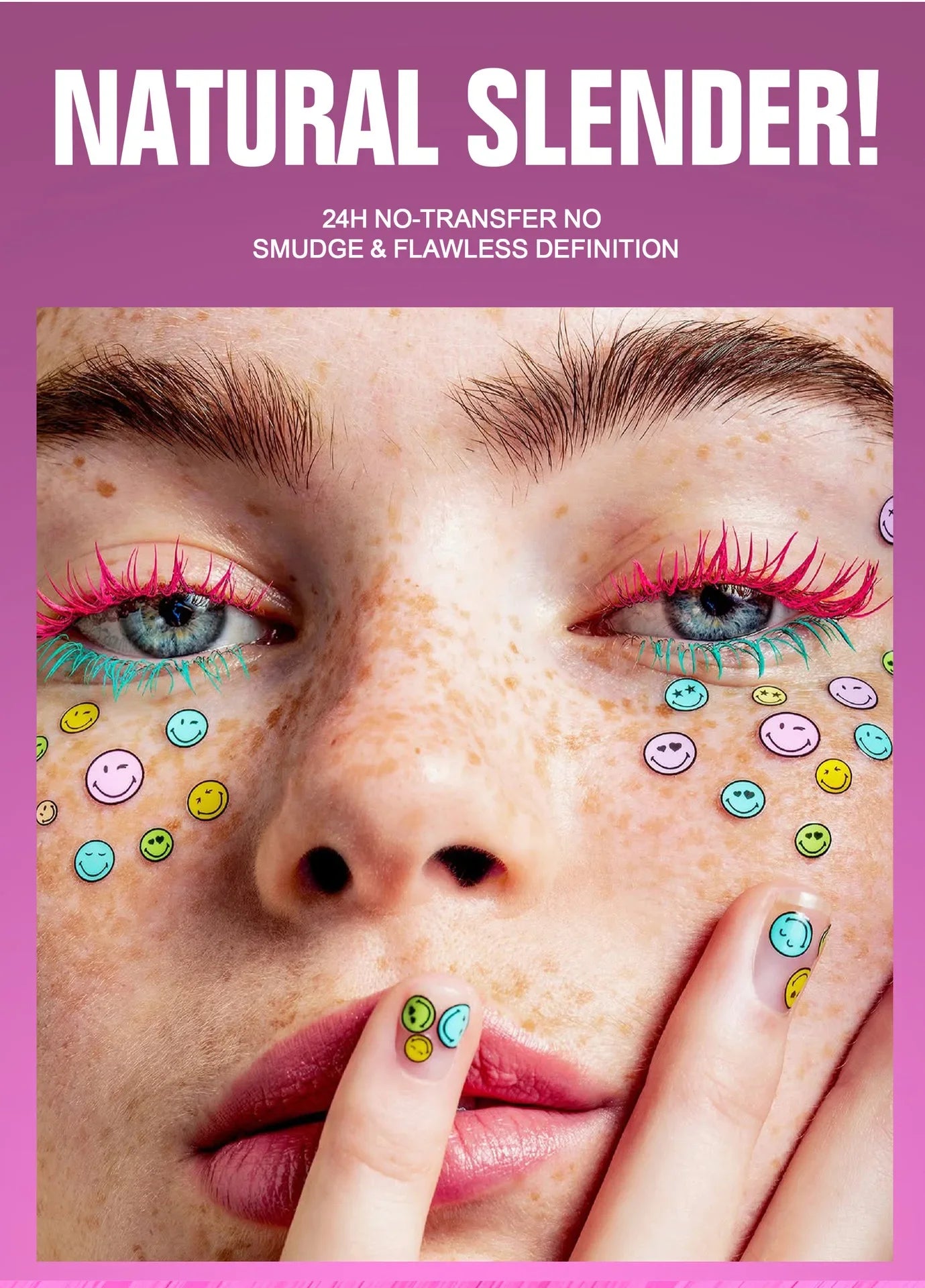 Waterproof, Thick, Long-Lasting Multi-Color Mascara 10 Colors