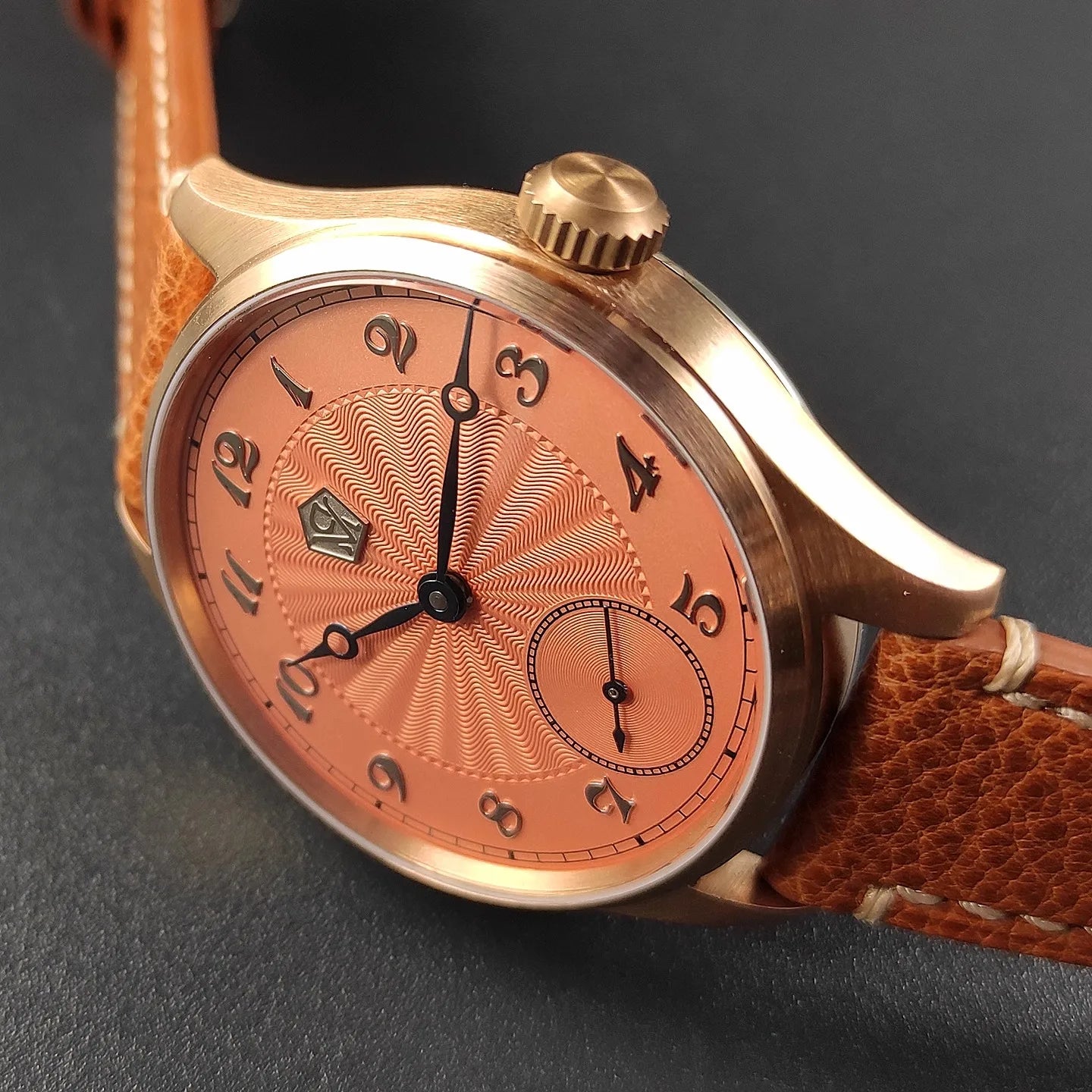 Đồng Hồ Cơ Nam Guilloché Kim Xanh Seagull ST3621