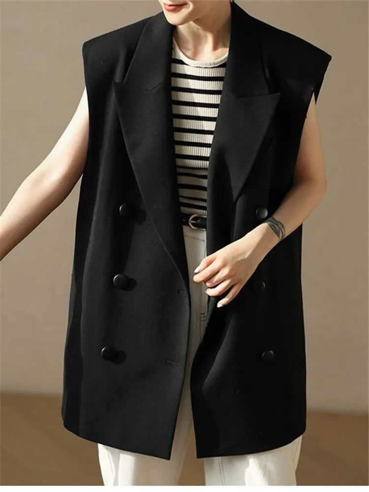 Women's Office Vest Fall 2025 Fashionable Straight-cut