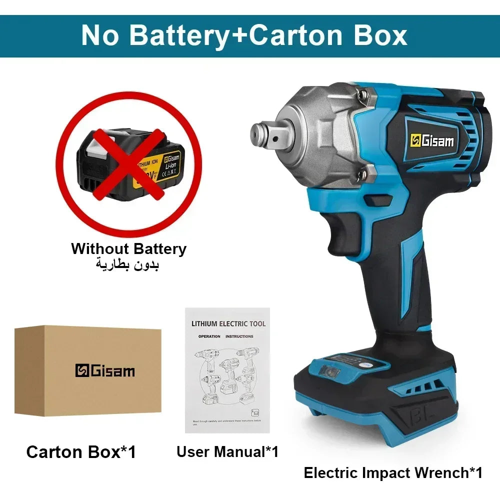 Máy Siết Bu Lông Không Dây Gisam 18V 1200N.m - Daisan Mart