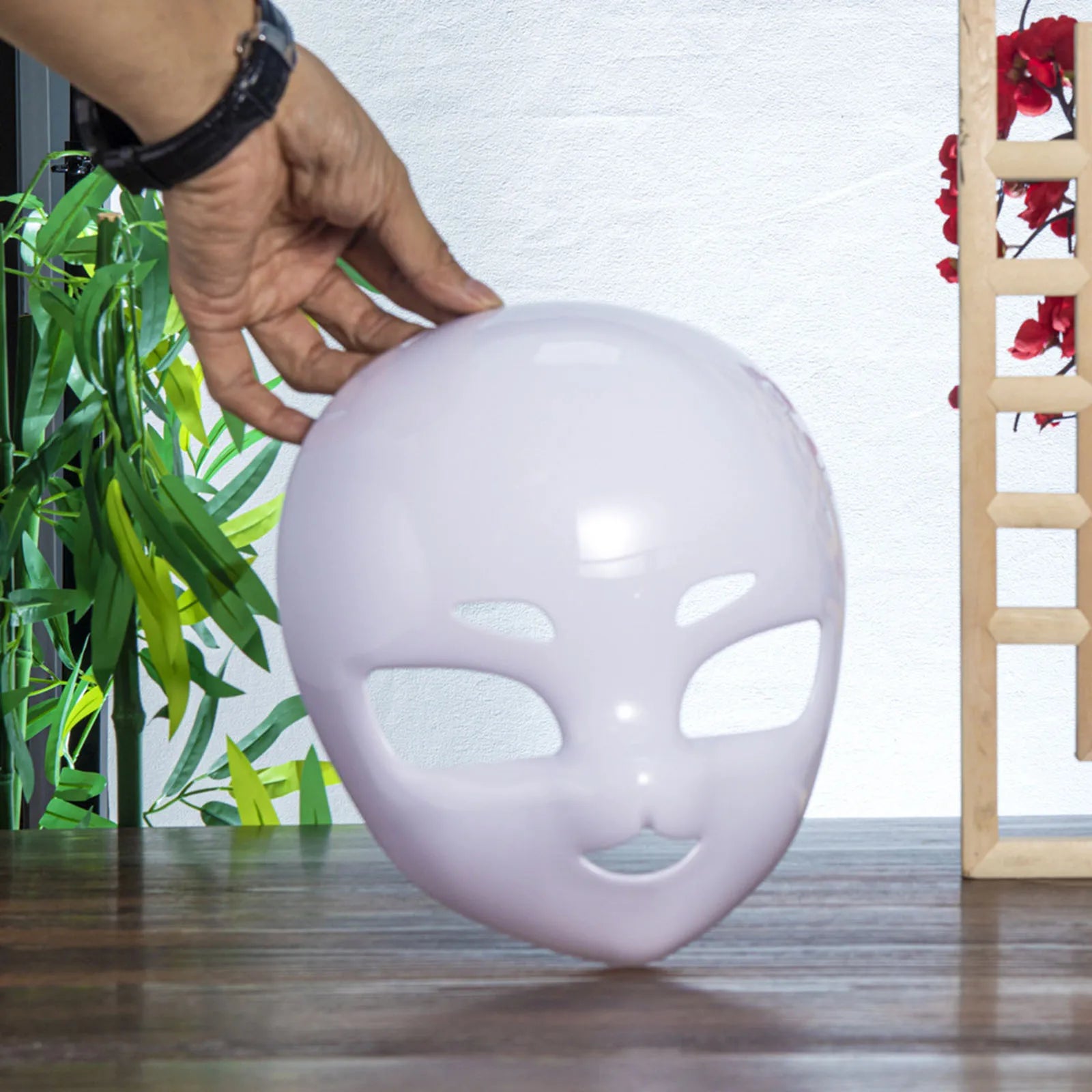 Mặt Nạ Trắng DIY Vẽ Trang Trí Hóa Trang Halloween