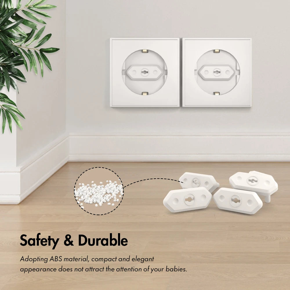 EUDEMON 20pcs Chile/Brazil EU Universal Power Socket Outlet Plug Protective Covers Anti Electric Baby Safety Protector