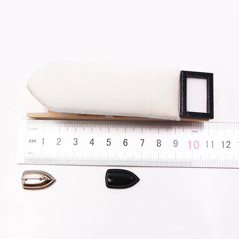 White Wood Handmade Mini Ironing Board Dollhouse Toy