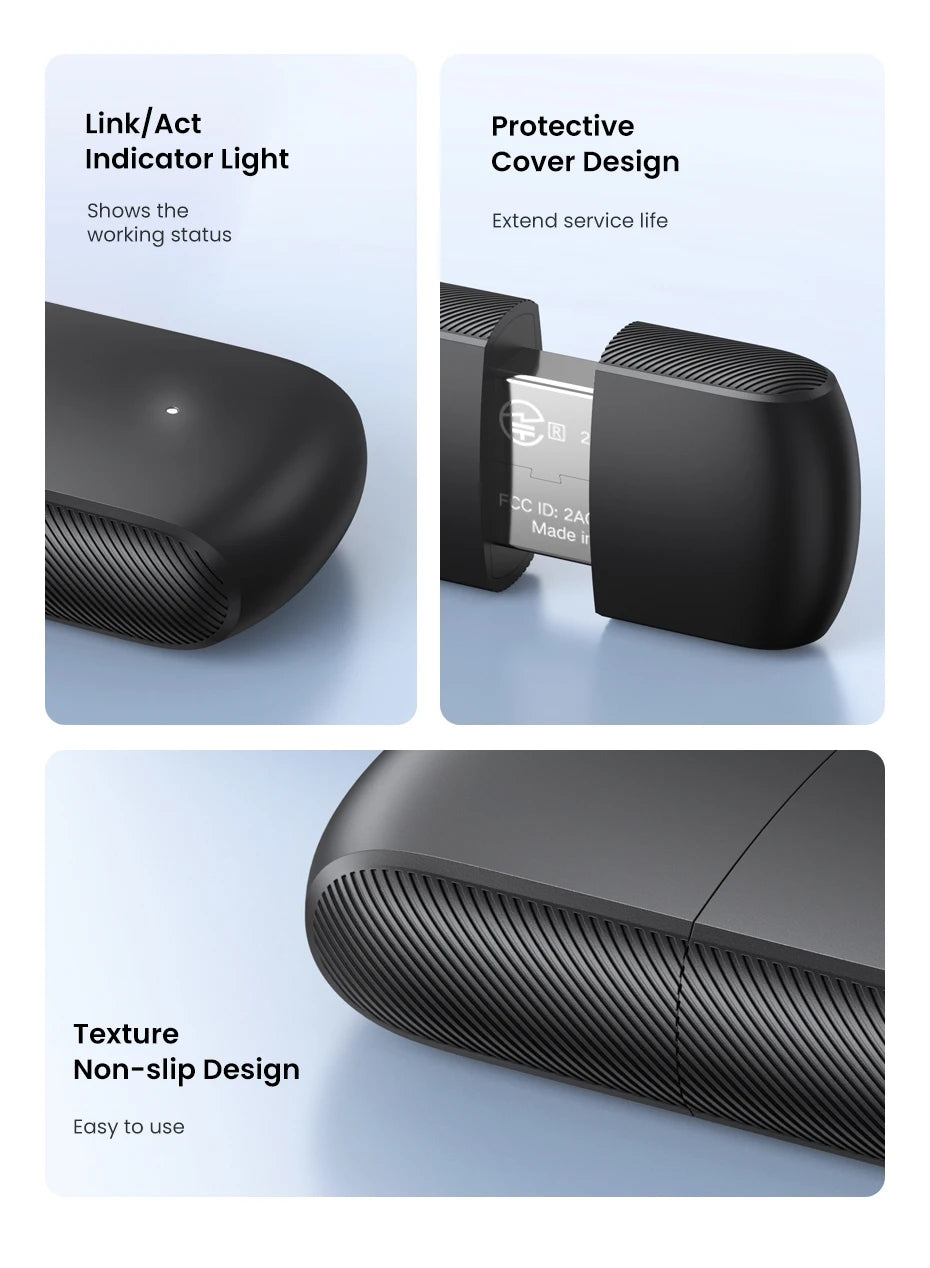 USB WiFi UGREEN AX900 - Bộ chuyển đổi mạng tốc độ cao