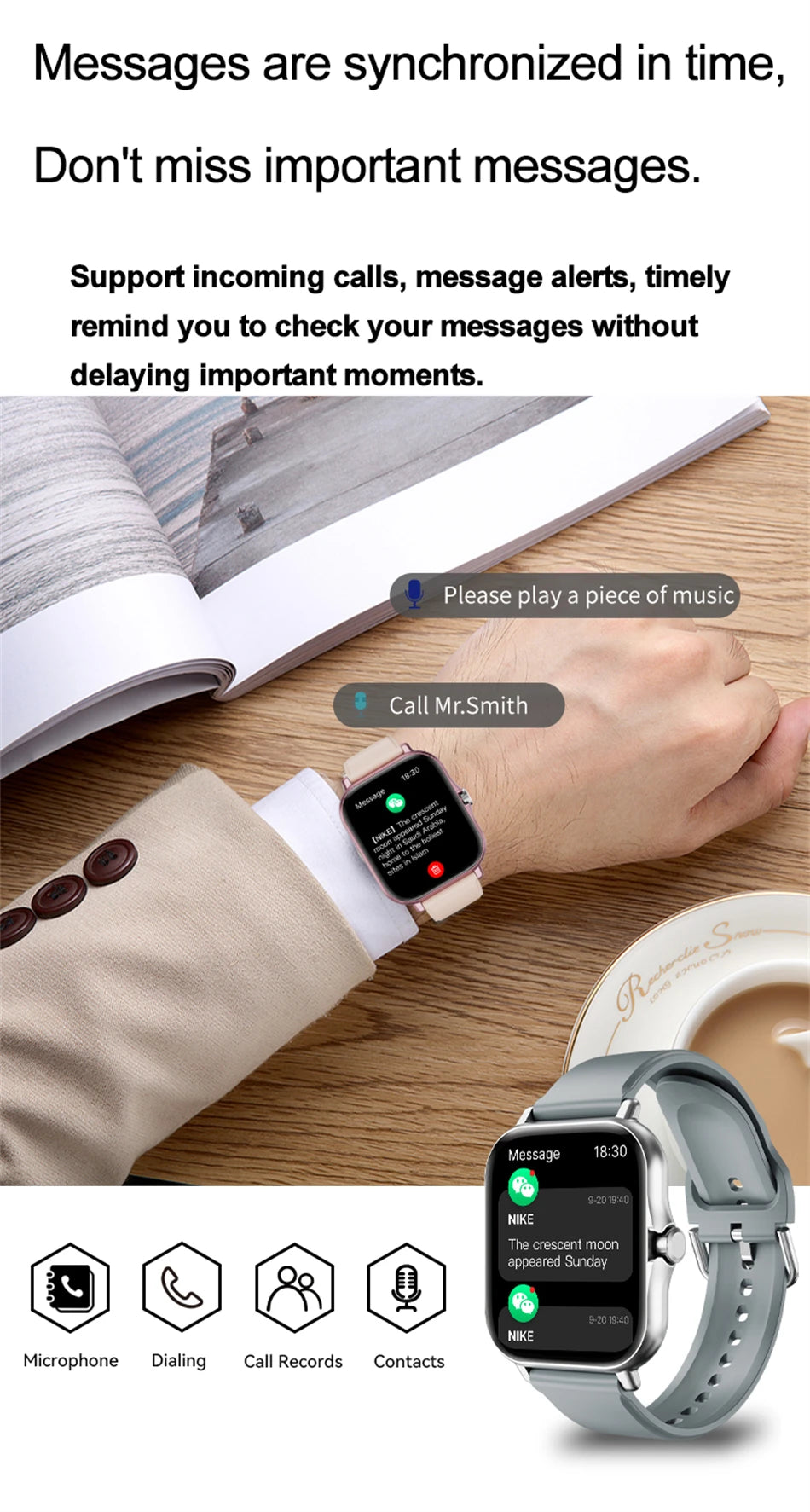 Đồng Hồ Thông Minh 1.44 Đo Huyết Áp, Oxy, Gọi Bluetooth