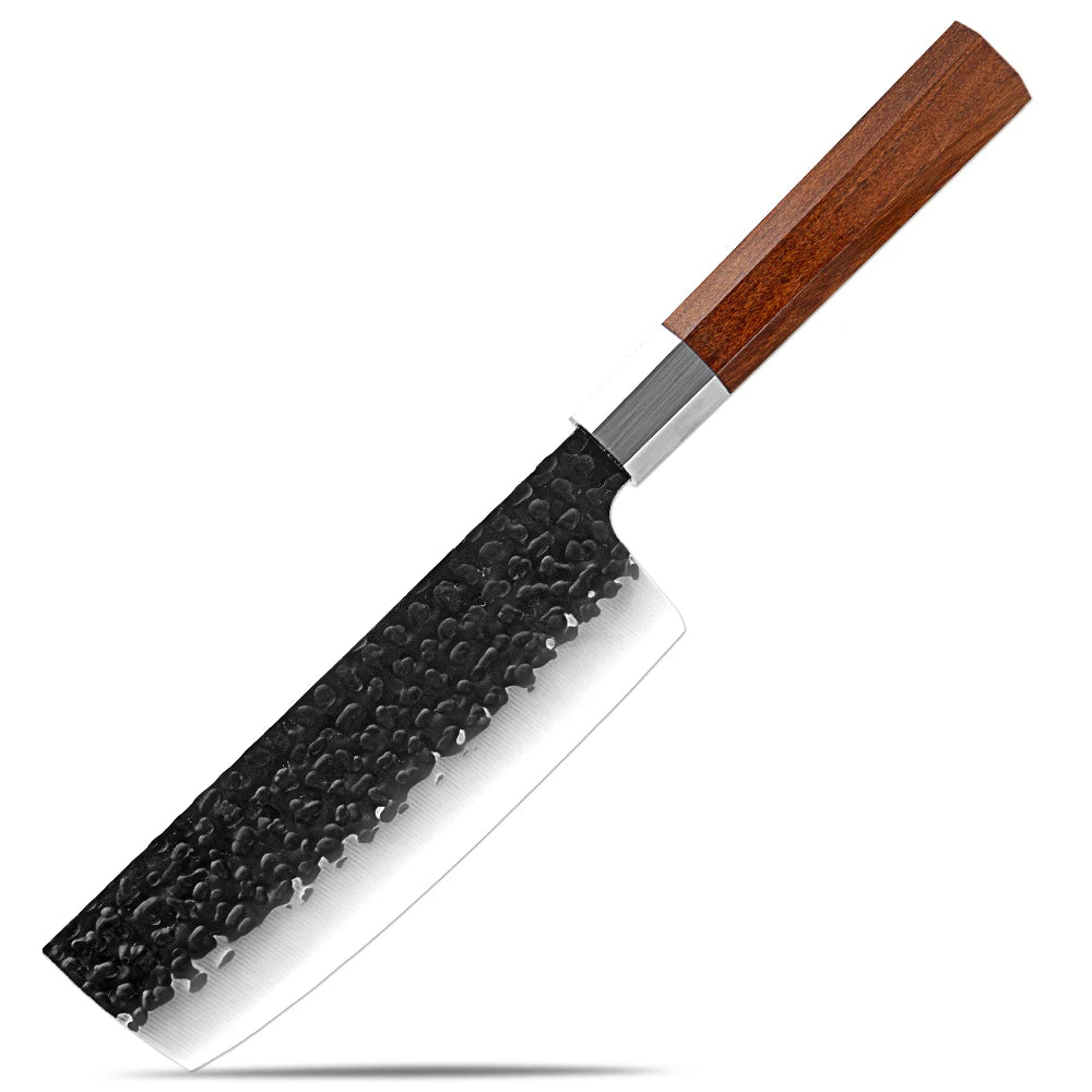 Bộ Dao Nhà Bếp XITUO, Thép Carbon Cao, Tay Cầm Bát Giác