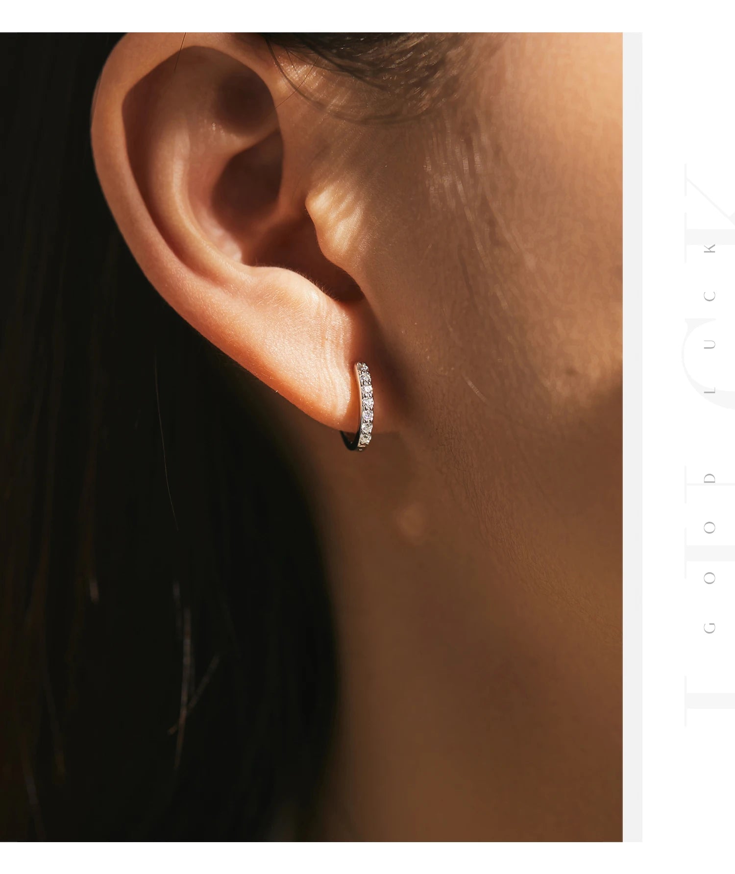 MODIAN D Moissanite Simple Earrings 925 Silver For Women