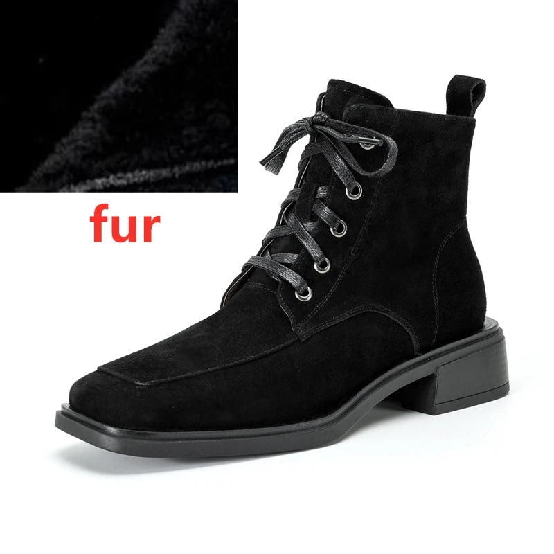 2025 Classic Genuine Leather Women's Anti-Slip Boots