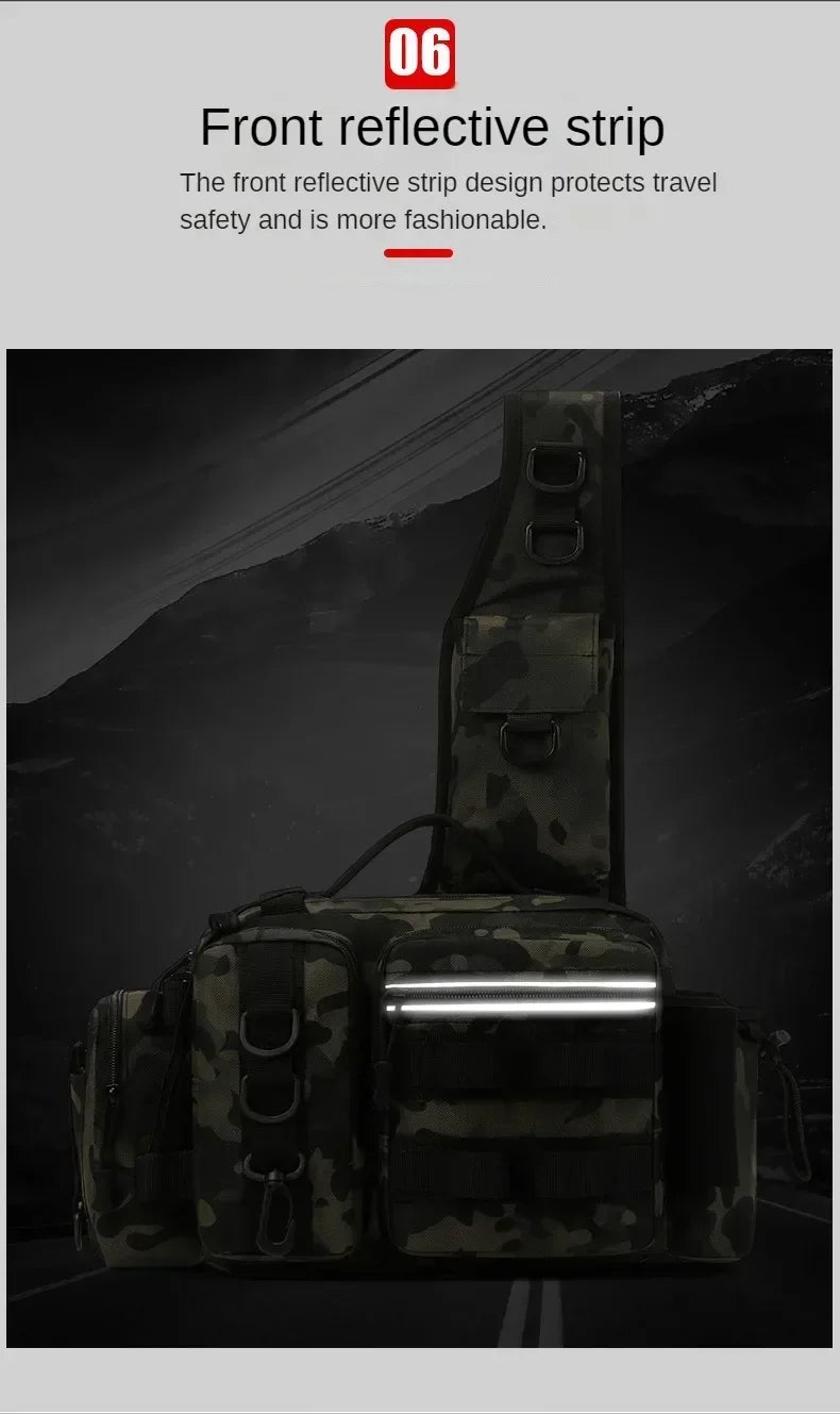 Ba lô Đựng Đồ Câu Cá Đa Năng Kèm Hộp & Giá Đỡ Cần