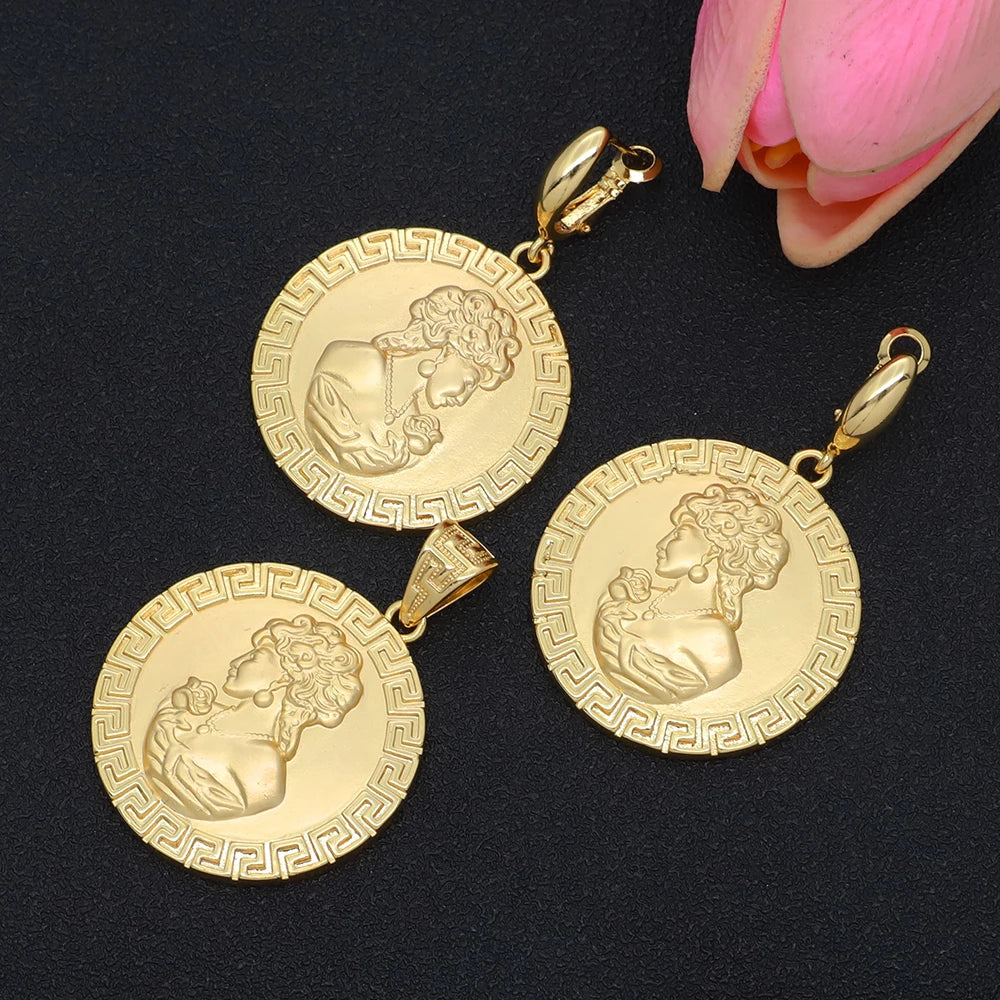 Brazilian Gold Wedding Jewelry Set - Noble &amp; Classy