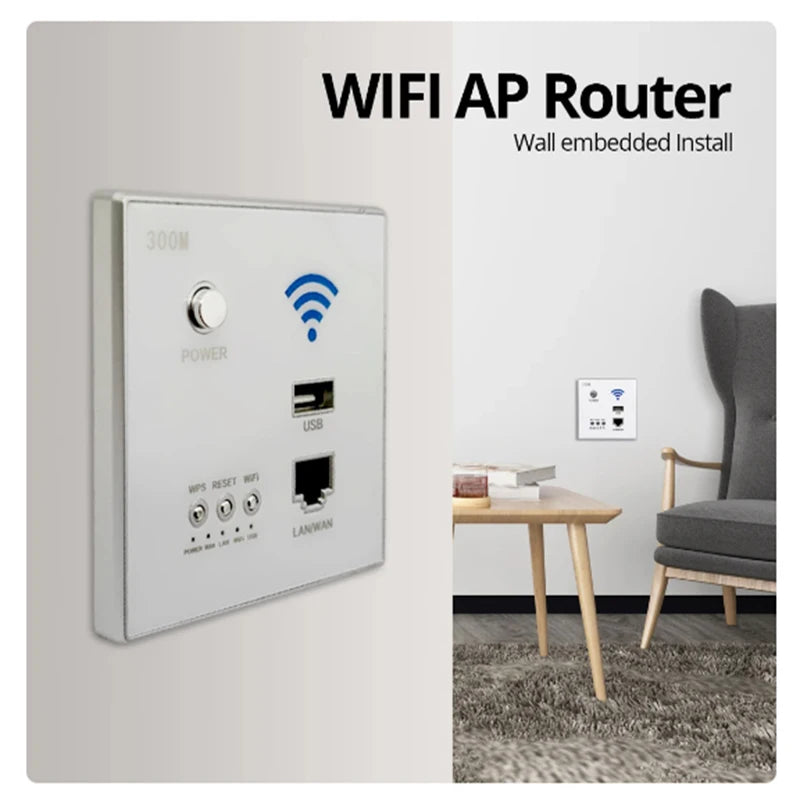Ổ Cắm Tường Thông Minh WiFi USB Tích Hợp Router
