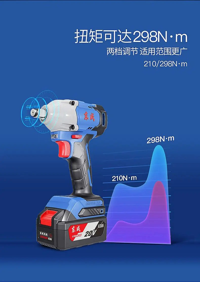 Máy siết bulong không chổi than Dongcheng 20V 298N.m - Daisan Mart