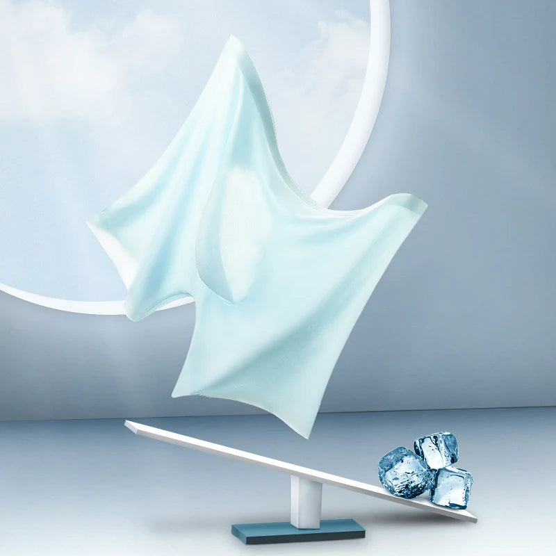 3D Ice Silk men's sports underwear, cool summer