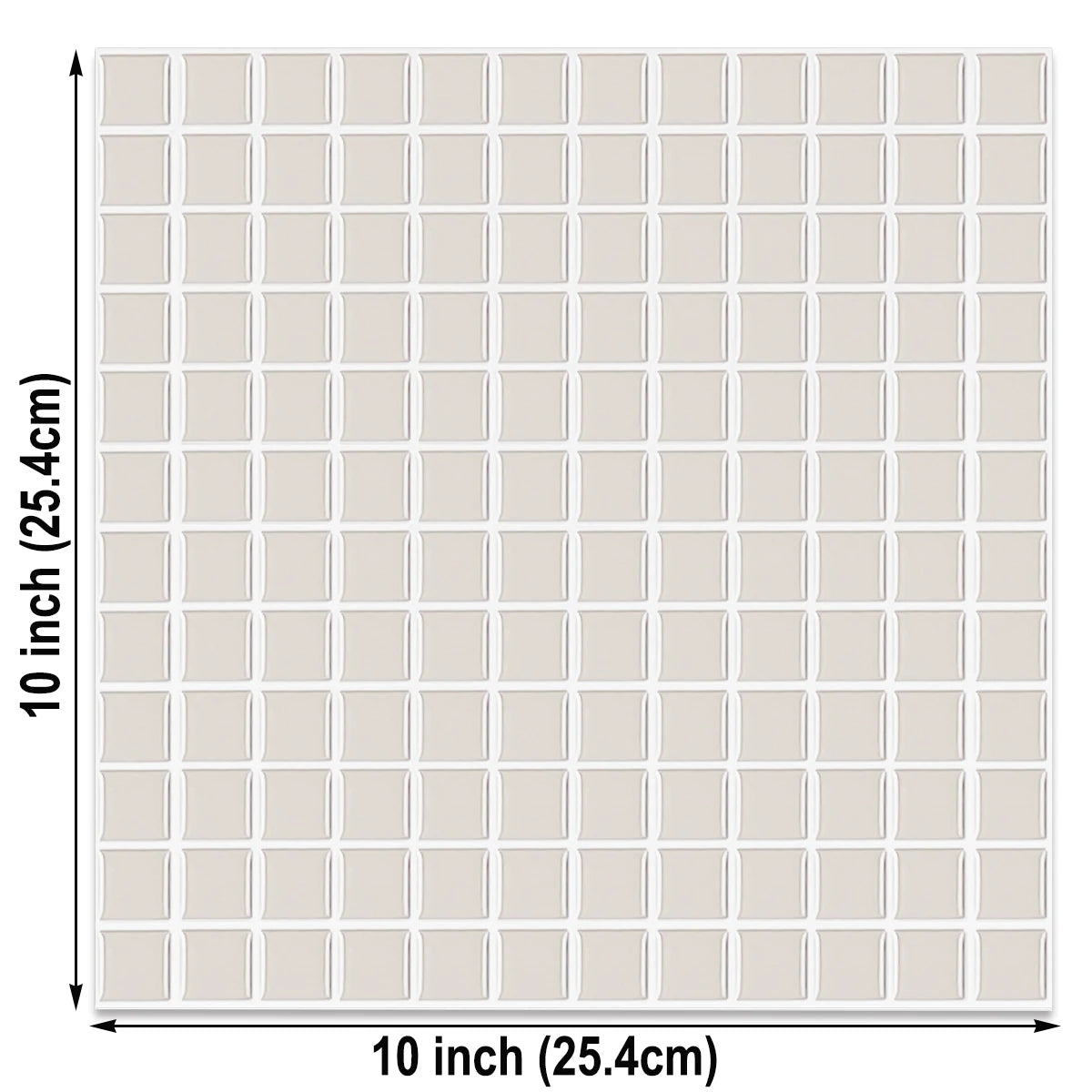 Gạch Dán Tường 3D Xám Nhạt - Vividtiles DIY Nhà Bếp