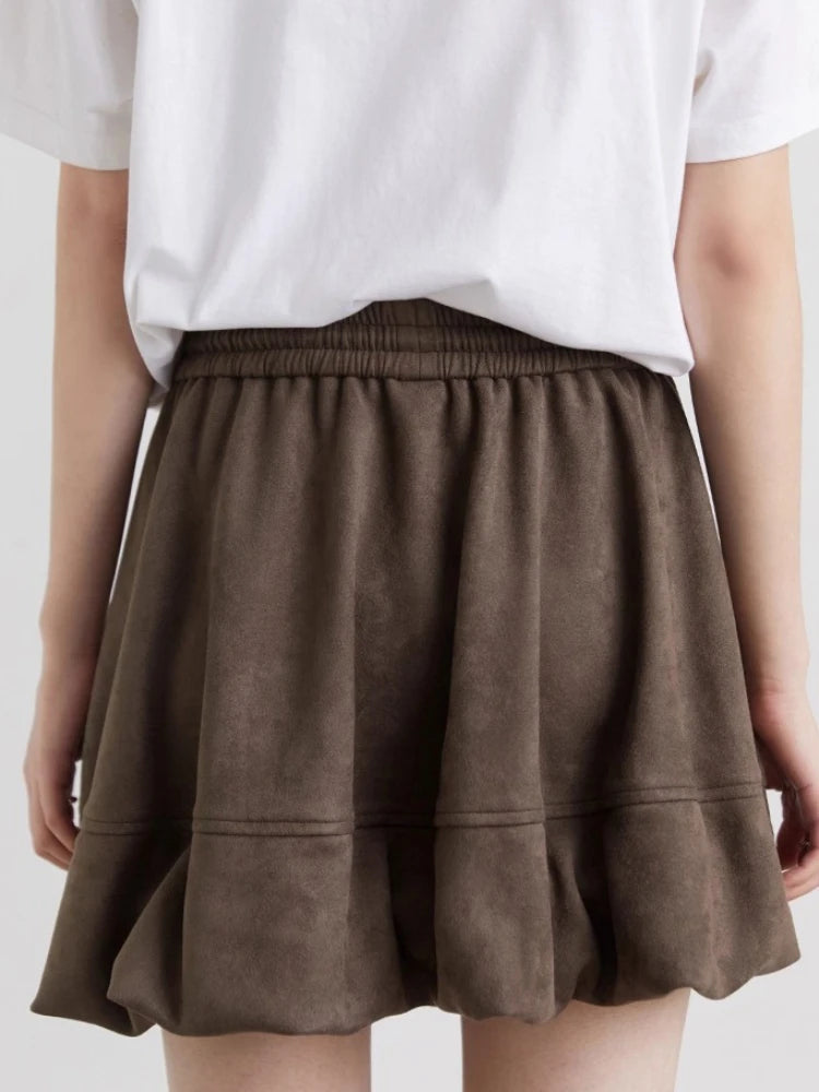 Chân Váy Nữ CHIC VEN Dáng Chữ A Hoa Retro Xuân Thu