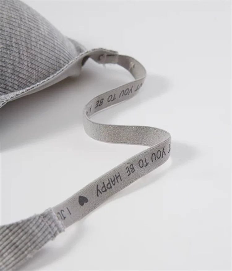 Sexy women's bra without underwire, deep V neck, personality straps