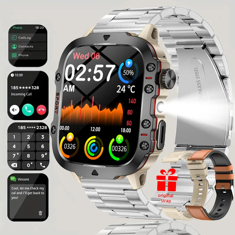 Đồng Hồ Thông Minh 2025 AMOLED Chống Nước Đa Năng