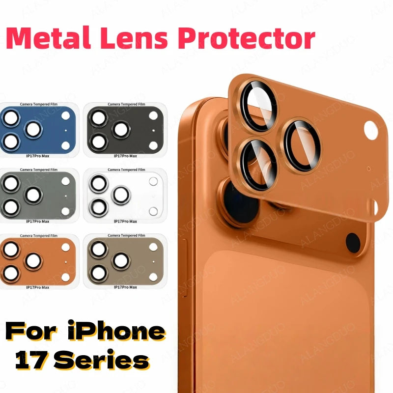 Camera Lens Protector For iPhone 17ProMax 17Pro 17Air 17 Metal Lens Glass For iPhone 17 Pro Max Anti scratch Lens Cap