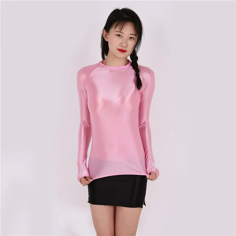 Áo body dài tay mỏng ôm, xuyên thấu sexy thời trang - Daisan Mart