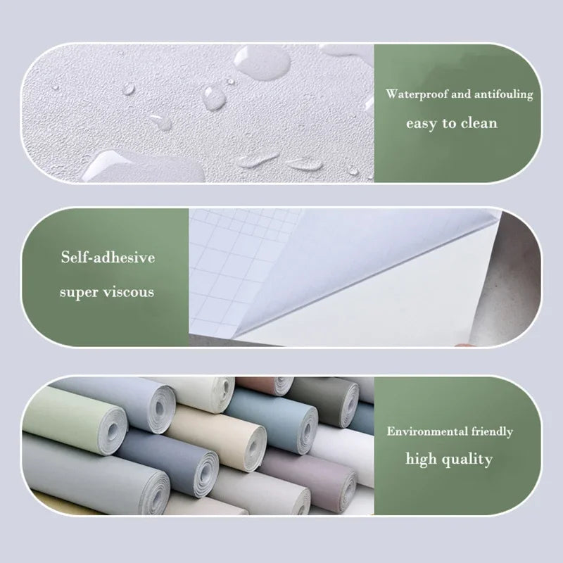 Giấy Dán Tường PVC Bền Đẹp Giả Gạch Đỏ Nâu Chống Dầu