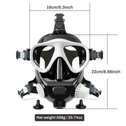 The Full Face Diving Mask with Camera Mount, Full Face Snorkel Mask for Adults Compatible with Above 1L Scuba Diving Tank，Unisex