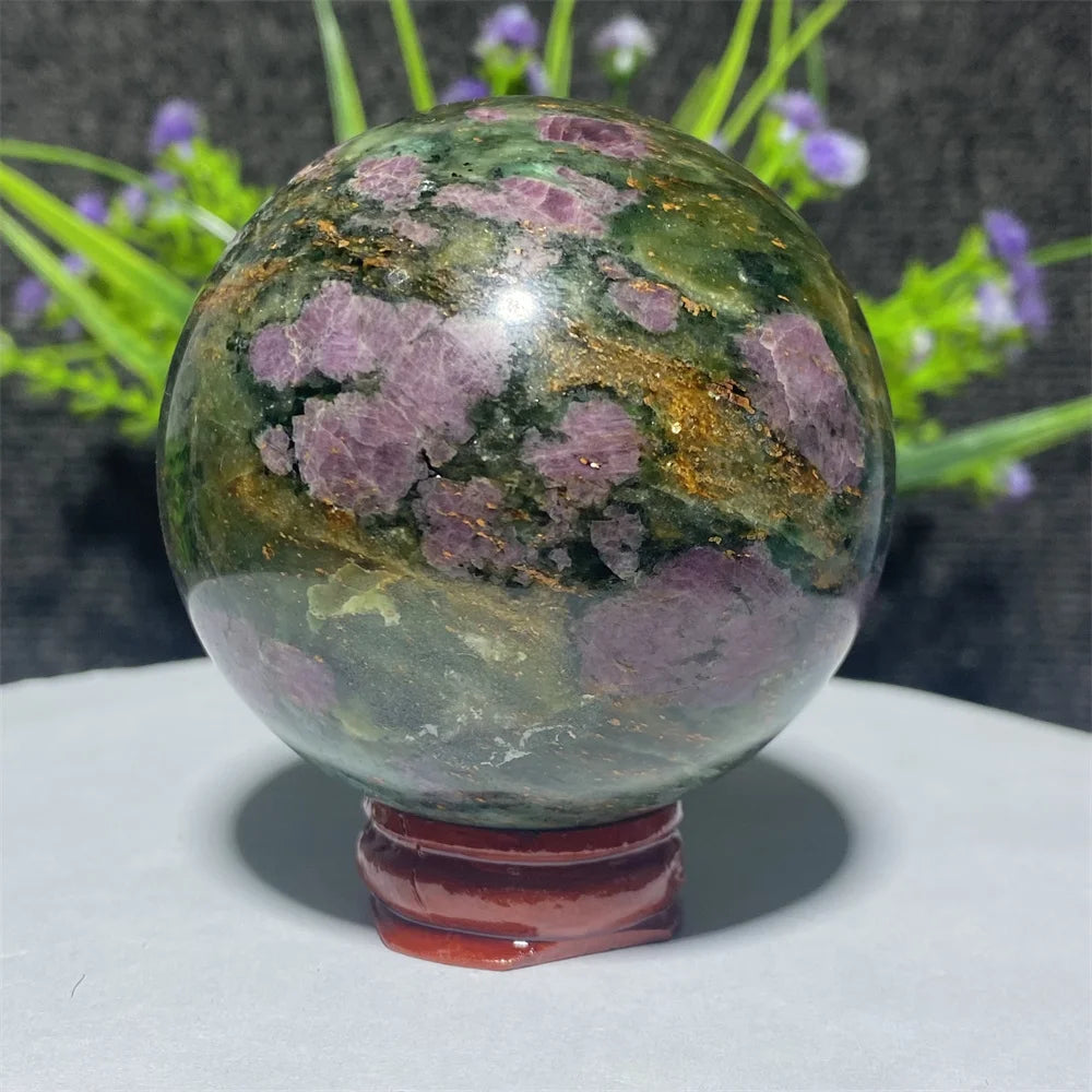 Natural Emerald &amp; Ruby Energy Ball