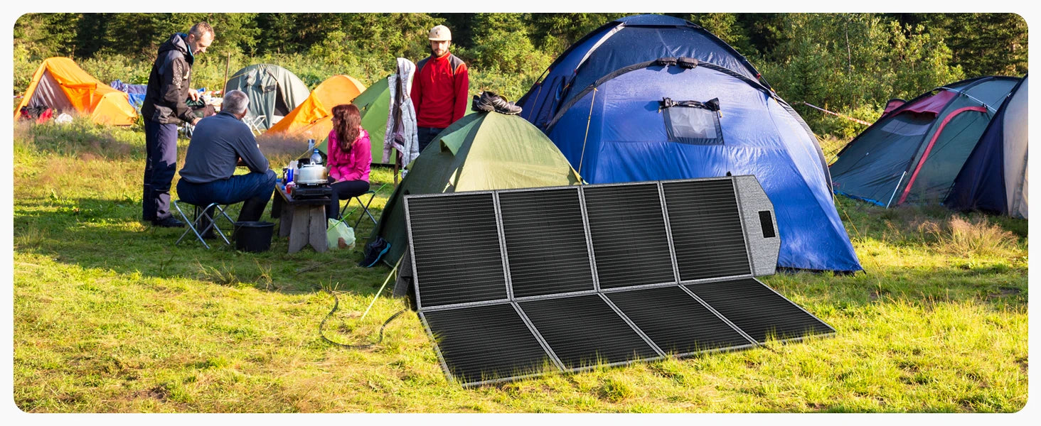 CTOLITY 400W Portable Solar Panel SP400 41V 9.8A Foldable Solar Charger Folding Bag Outdoor Power Supply RV, Camping, Off-Grid
