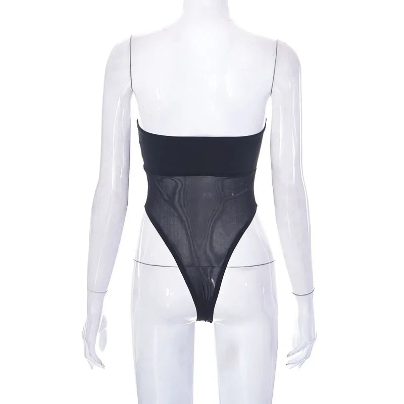 Bodysuit Streetwear Quyến Rũ - Sát Nách & Phối Lưới - Daisan Mart