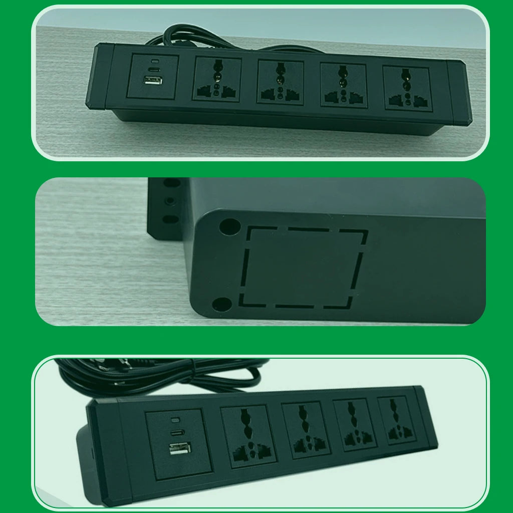 Ổ cắm đa năng âm bàn USB-C cho nội thất (UK/EU/AU/US)