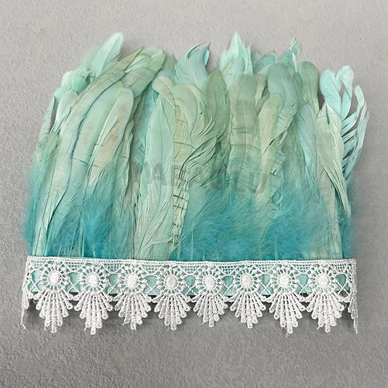 Natural Feather Sleeve Cuffs Gloves Party Cosplay Lace Wrist Cuffs Fur Sleeve Furry Accessories Carnival Stage Show Costume - Daisan Mart