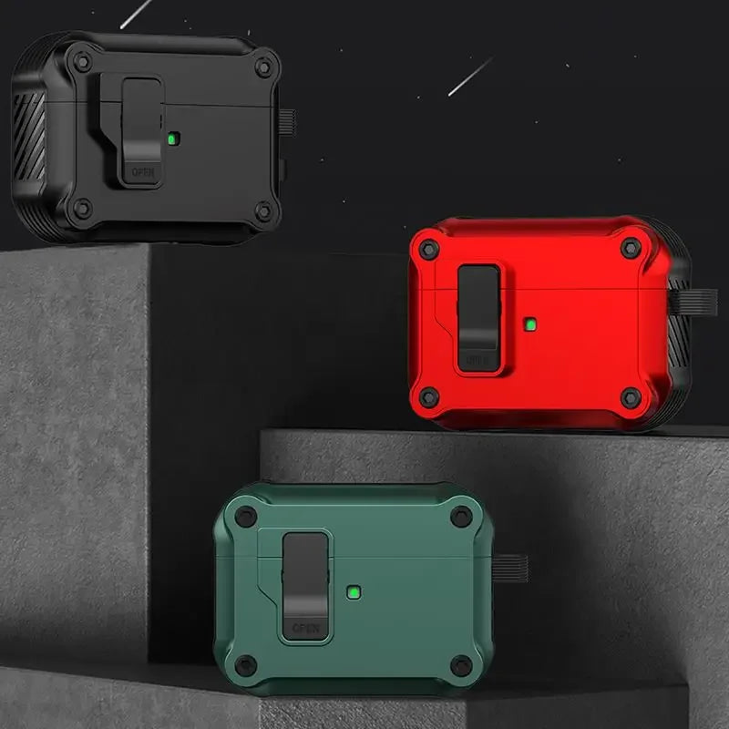 Ốp Khóa Bảo Vệ AirPods Pro 3 2025 Chống Sốc Kèm Móc - Daisan Mart