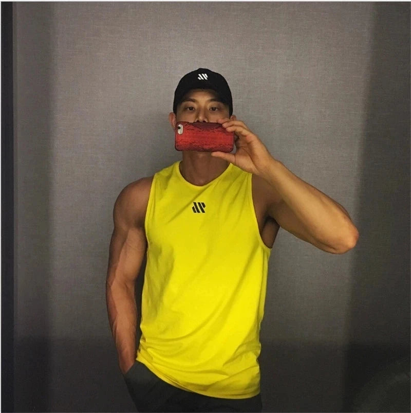 Áo ba lỗ nam thể thao gym 2024, thoáng khí, chạy bộ - Daisan Mart