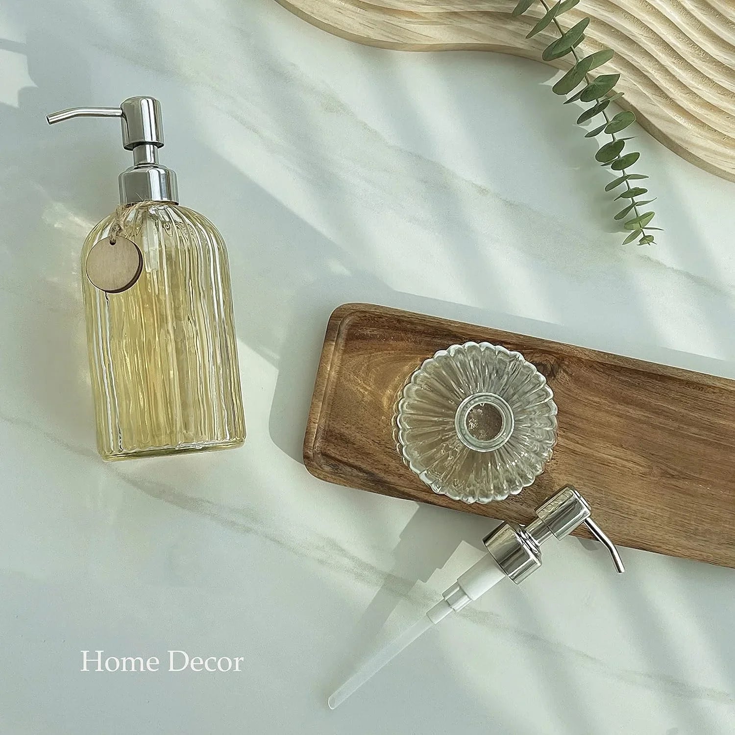 Bình đựng xà phòng thuỷ tinh 400ml sang trọng - Daisan Mart