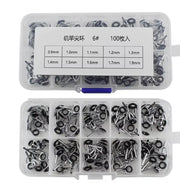 Bộ 100 Vòng Dẫn Dây Cần Câu 10 Loại Ngoài Trời