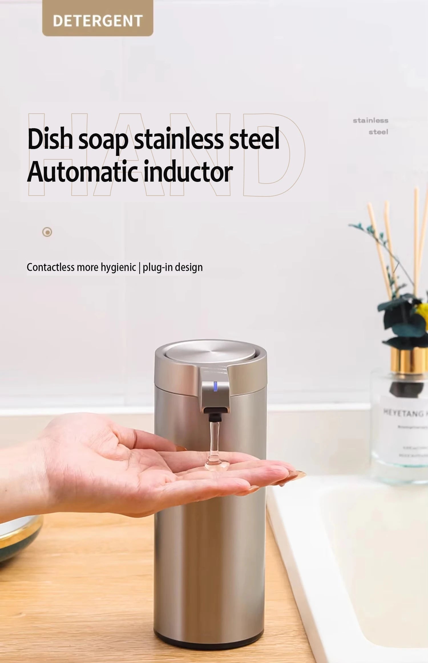 Bình Xà Phòng Tự Động Cảm Ứng Inox 304 Cao Cấp - Daisan Mart