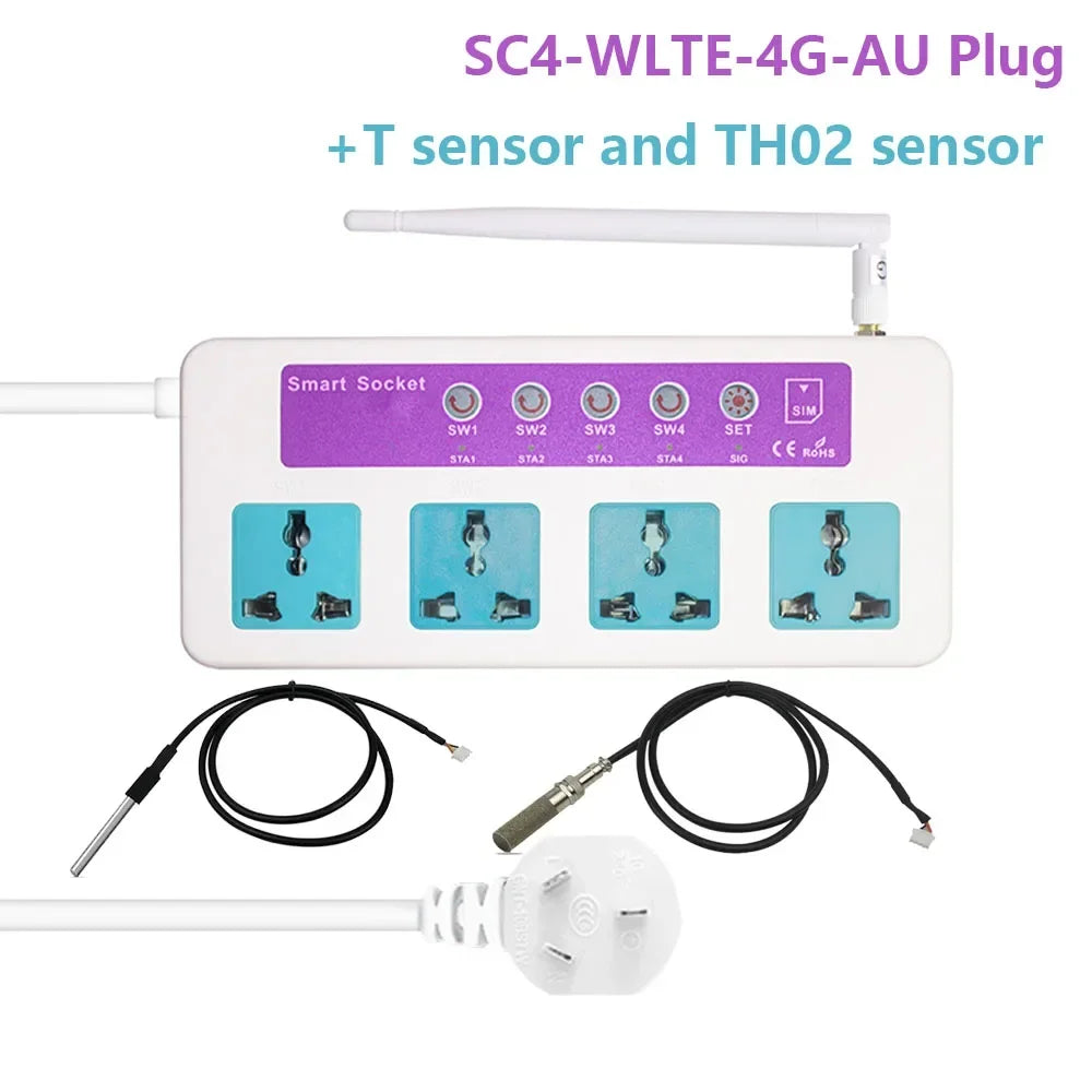 4G LTE Smart Plug with Temperature Control &amp; Alerts