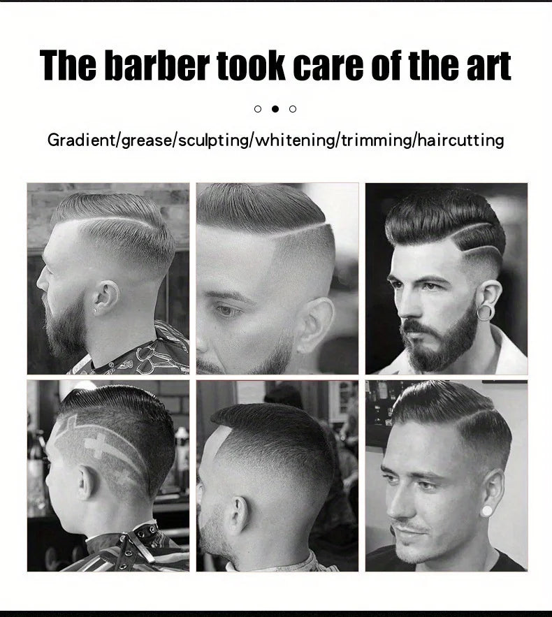 Bộ Tông Đơ Cắt Tóc Nam Chuyên Nghiệp LCD Sạc USB