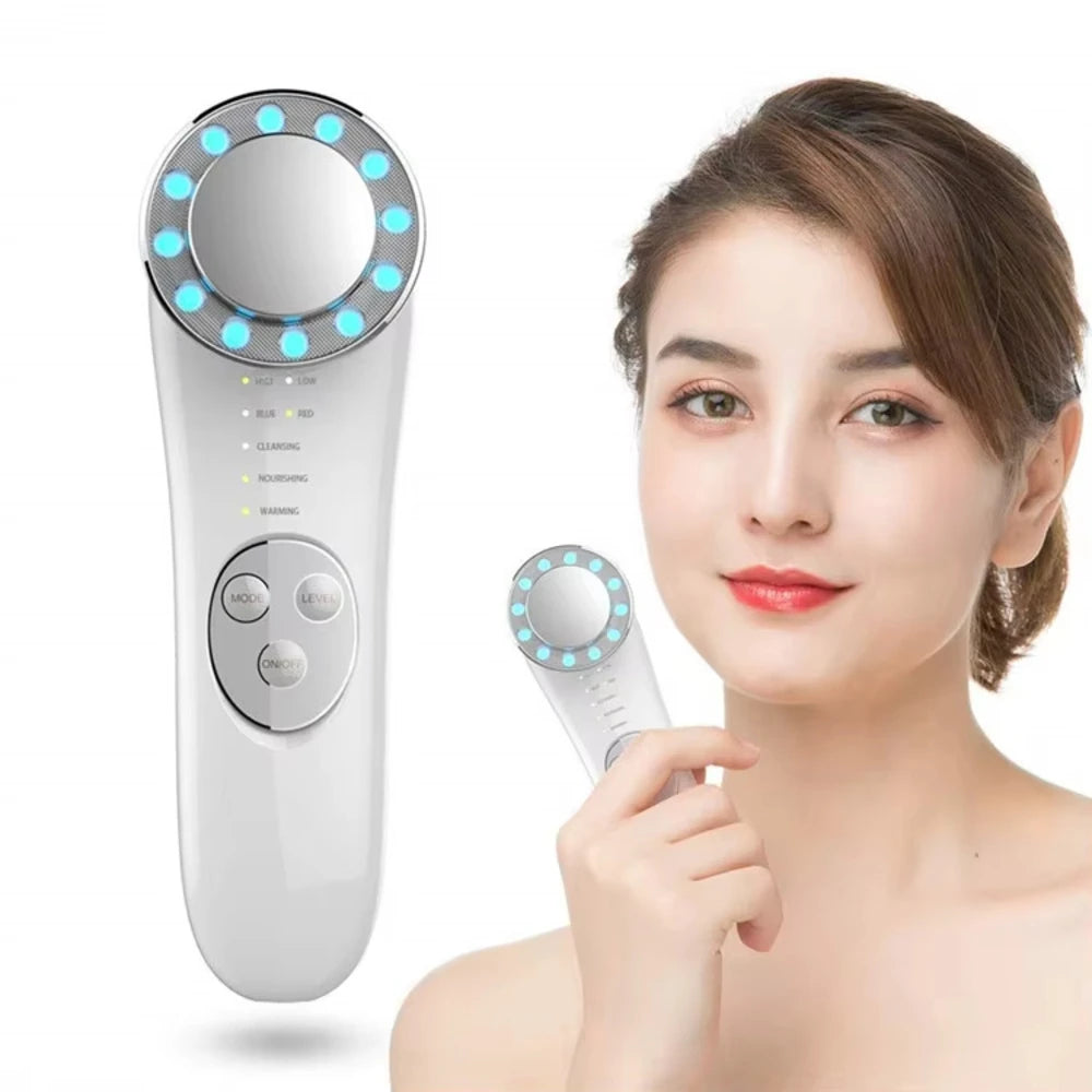 7-in-1 Facial Massager for Cleansing &amp; Lifting High-End