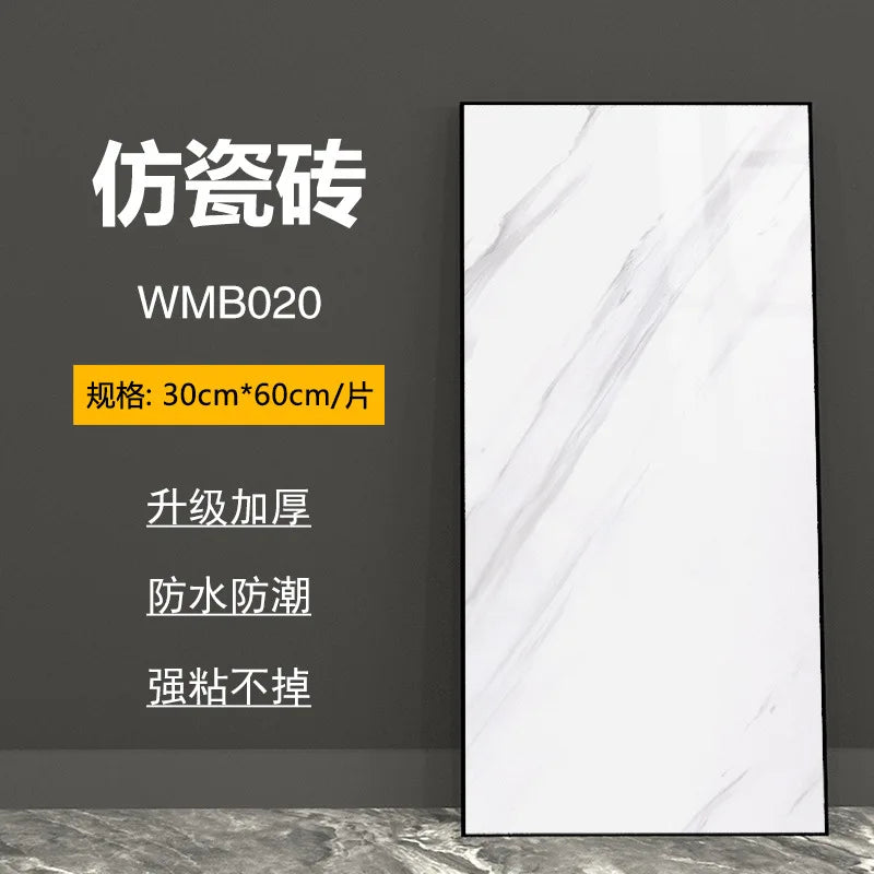 bathroom living room bedroom waterproof marbre self adhesive Imitation tegel wall stickers kitchen cabinets oil proof sticker