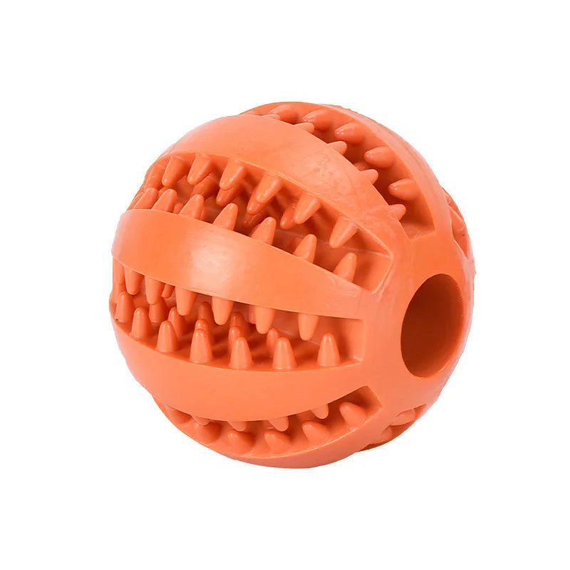 Rubber Ball Chew Toy for Dogs and Cats Multi-Function