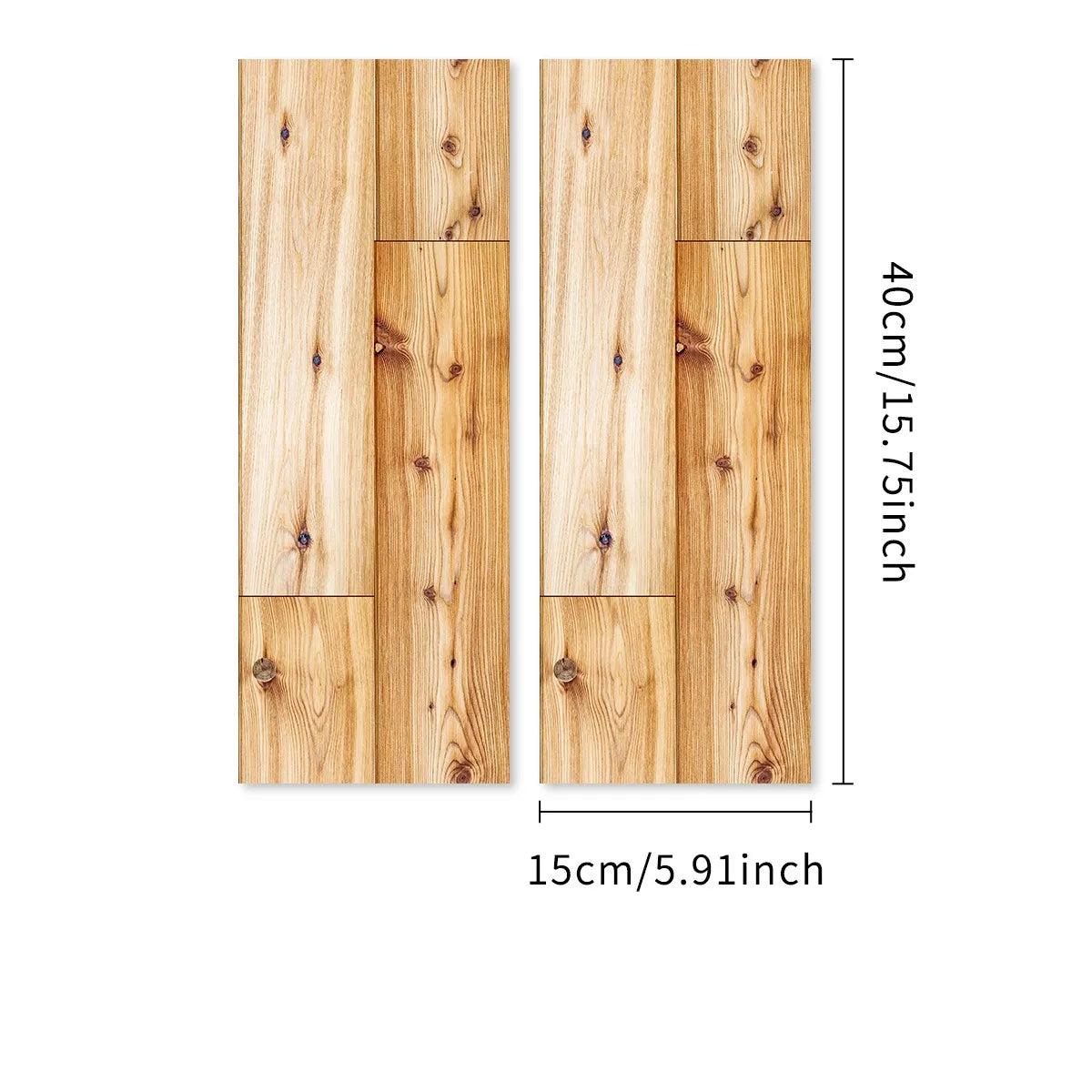 Classic White Wood Grain Floor Tiles Peel Stick Waterproof Home Kitchen Living Room Floor Renovation Self Adhesive Wallpaper