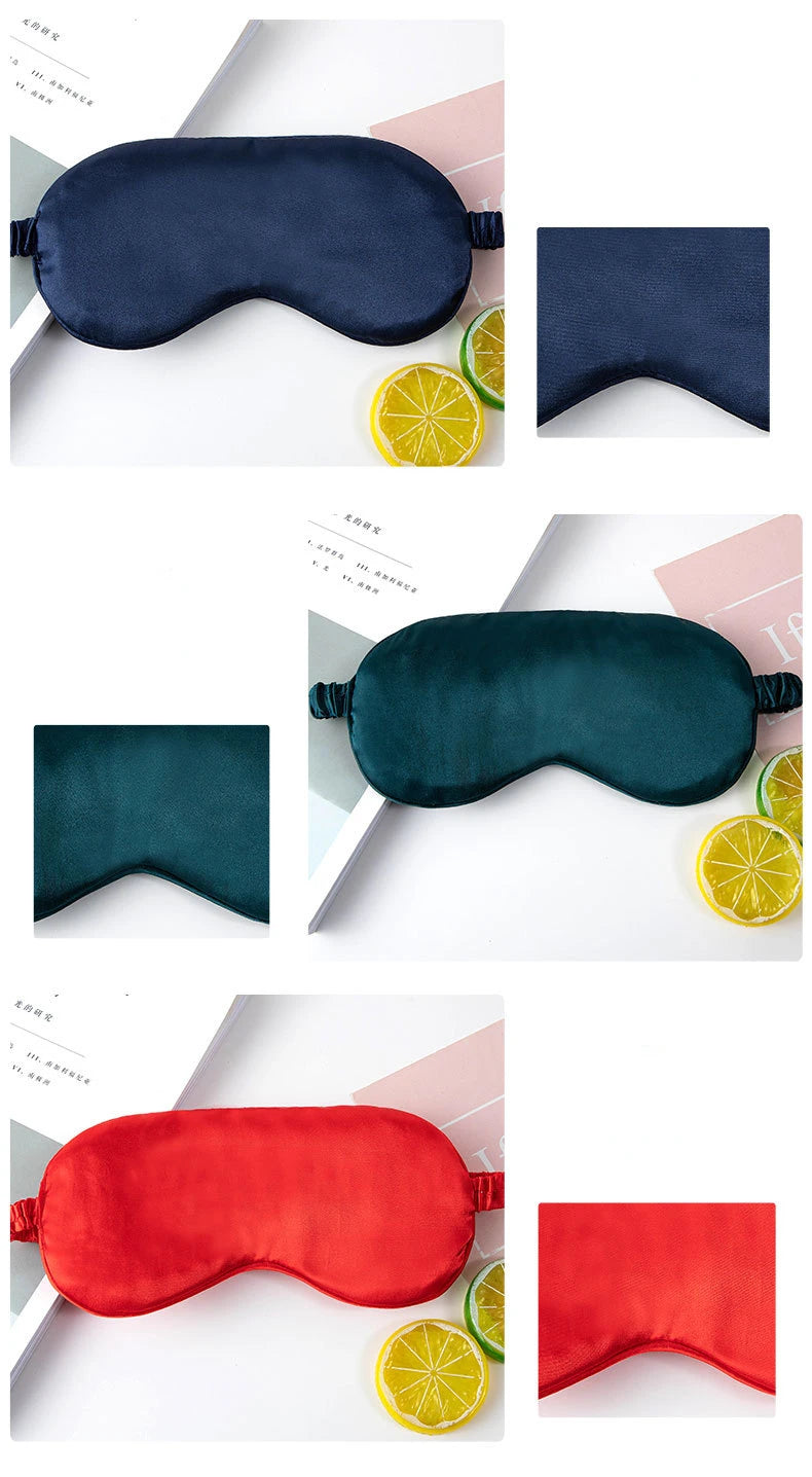 Mặt Nạ Ngủ Lụa Giả Thoáng Khí Chăm Sóc Mắt Thư Giãn