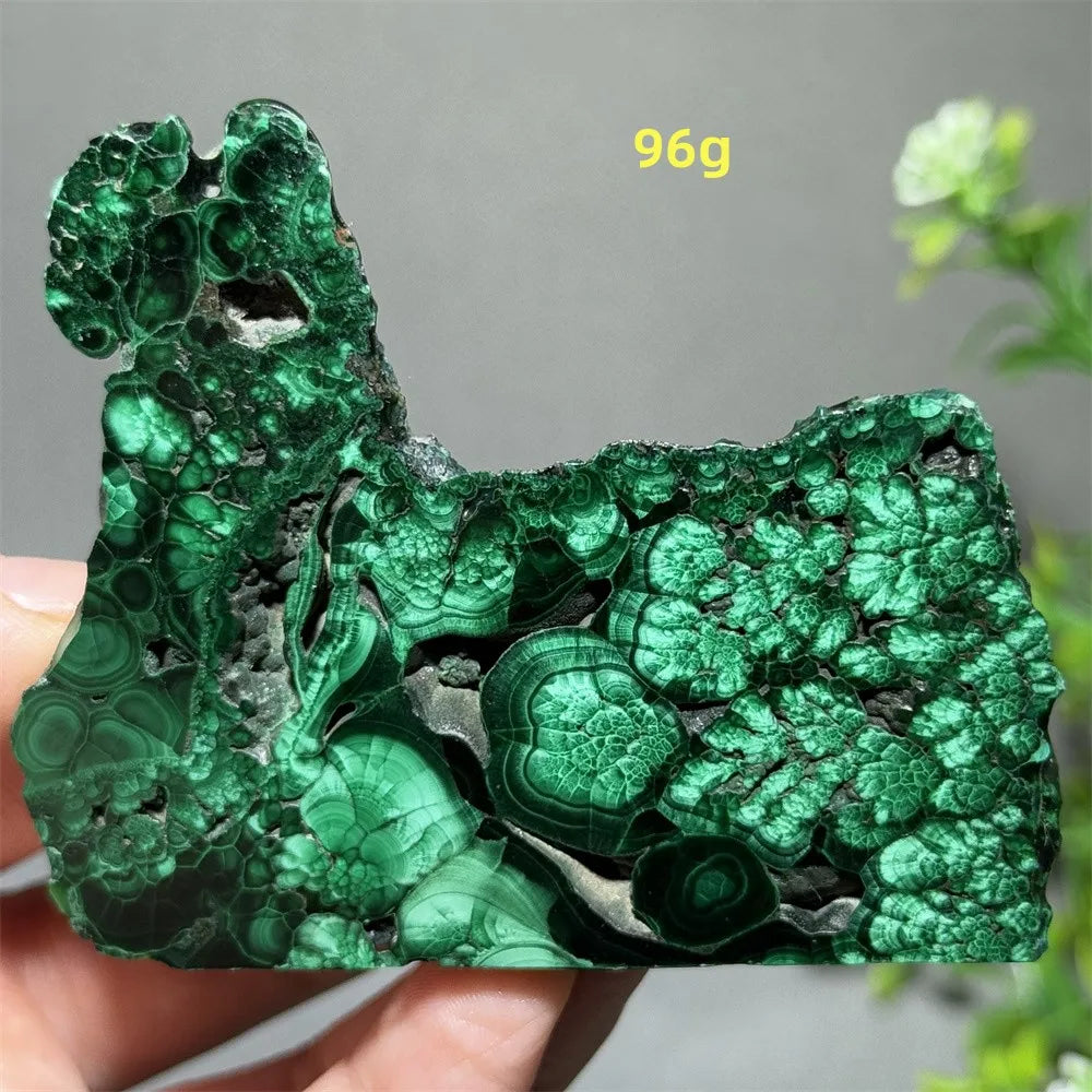 Thiên Nhiên Đá Malachite Sống Thiền Trang Trí 50cm - Daisan Mart